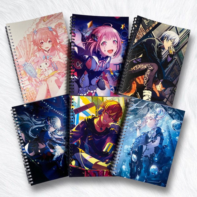 NoteBook Spiral A5 Game Project Sekai PJSK School NoteBook Airi Akito ...