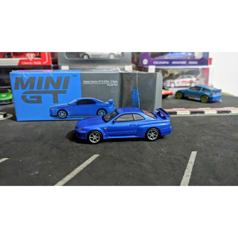 Miniature Make Up Eidolon 1/43 Nissan Skyline GT-R R34 V-Spec II Nür Bayside Blue