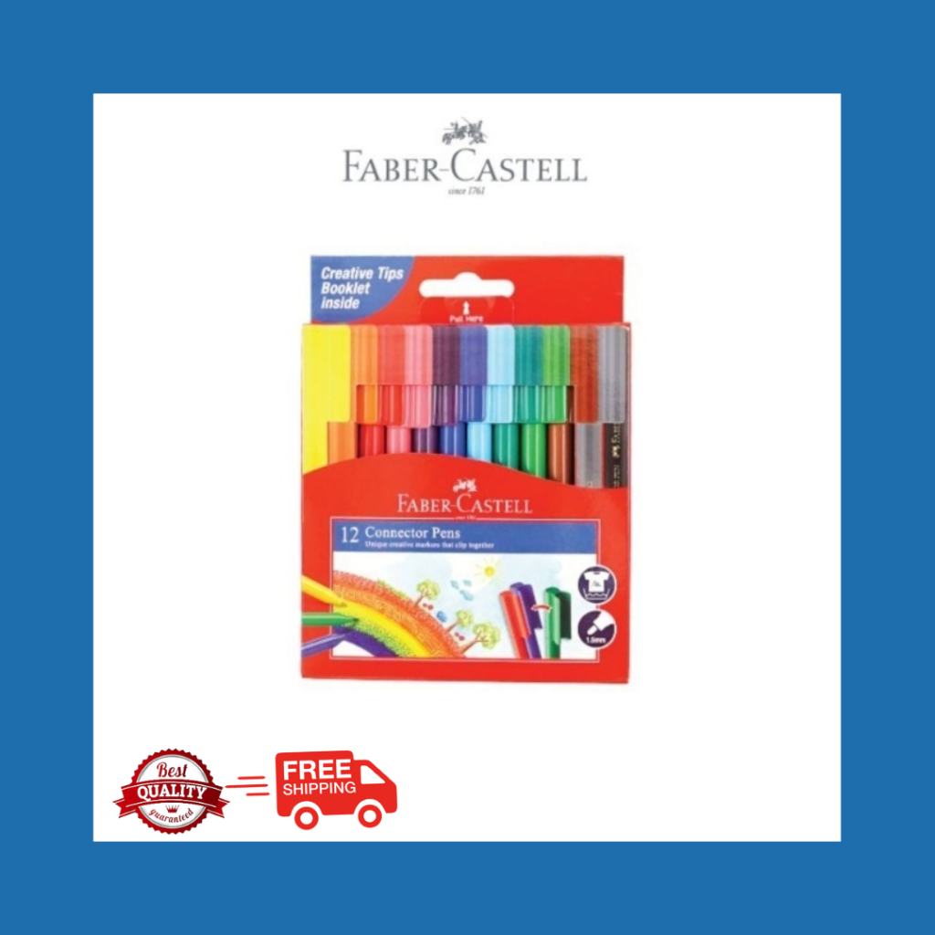 Faber Castell Connector Pen 12 Colors | Shopee Philippines