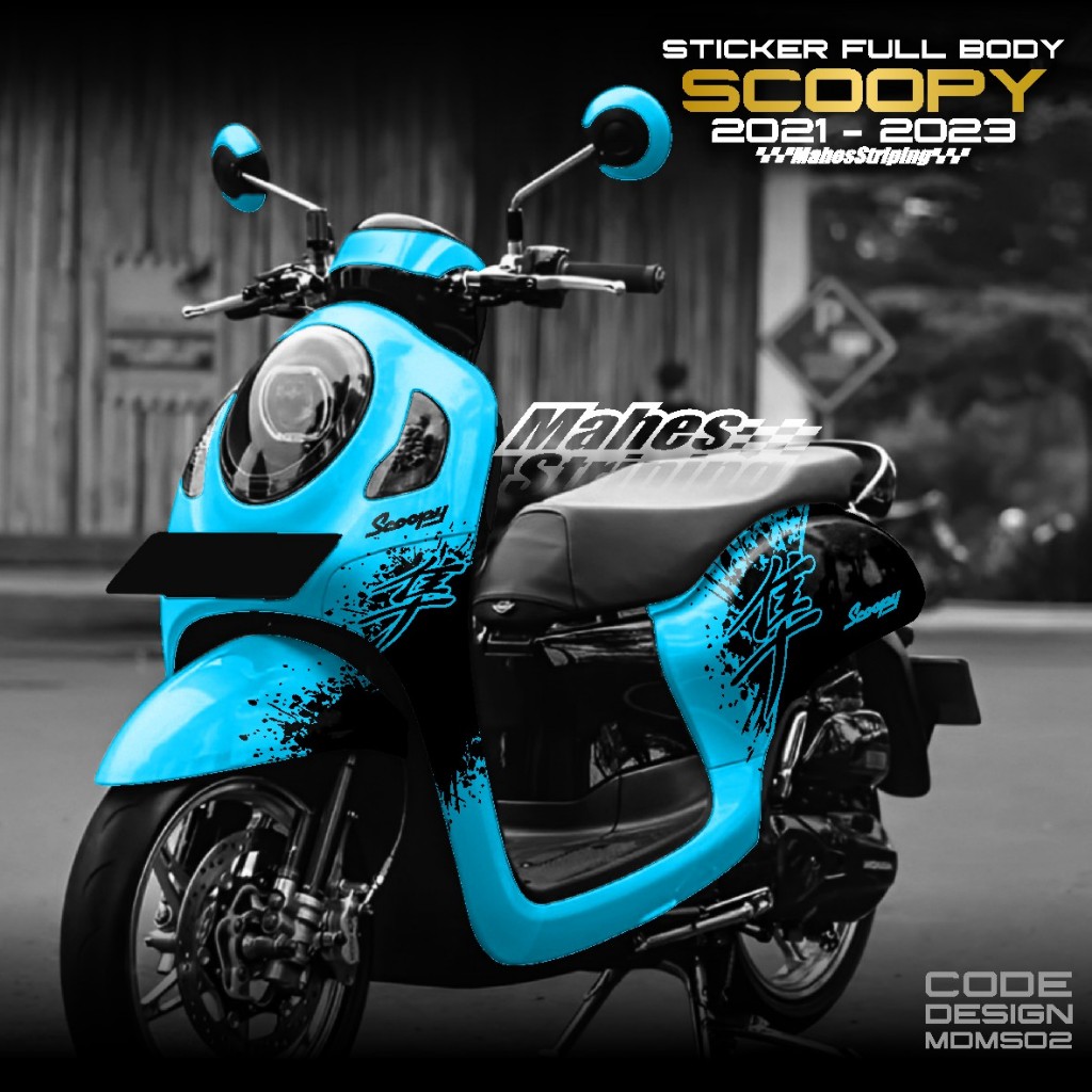 Latest New Scoopy Sticker Decal 2021 2022 2023 2024 Full Body MDS02 ...