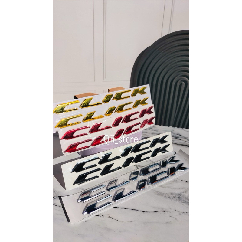 A pair of thick acrylic material click emblems, just install it ...