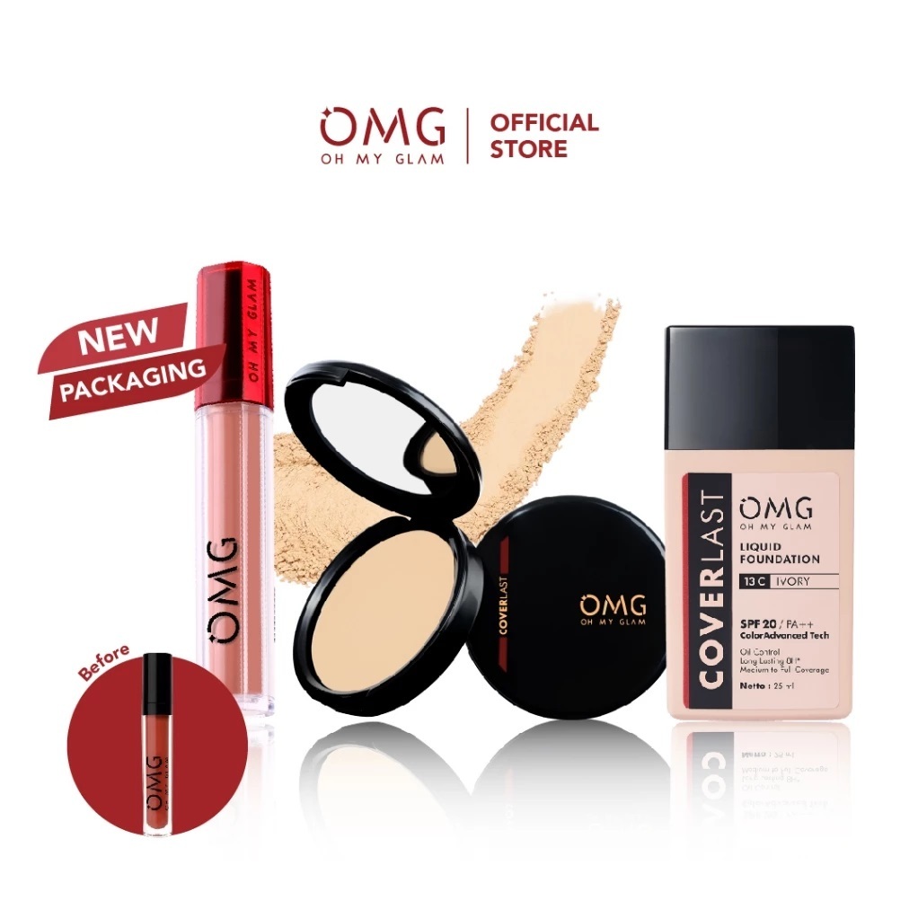 Omg Bundle Perfect Nude Look (Foundation Powder Lipcream) | Shopee ...