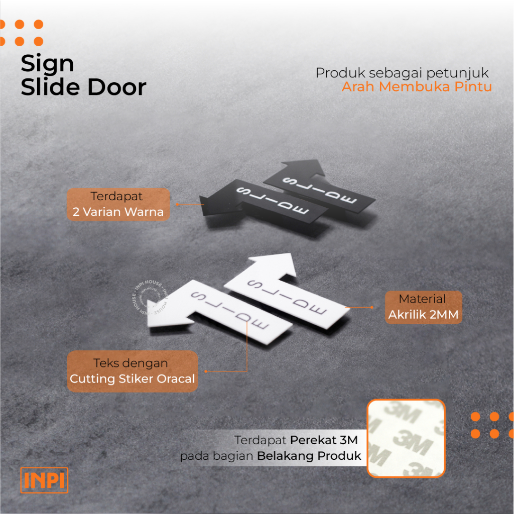 INPI HOUSE Door Signage Slide, Sliding Door - Sliding Door Sign Board ...
