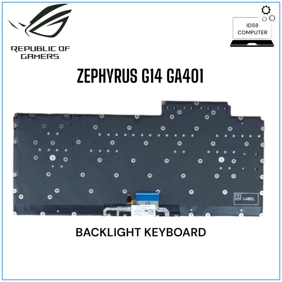 Asus ROG ZEPHYRUS G14 GA401 GA401U BACKLIGHT Black KEYBOARD | Shopee ...