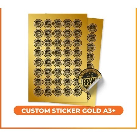 Print A3+ VINYL Stickers/Print GOLD Stickers/Print Packaging LABEL ...