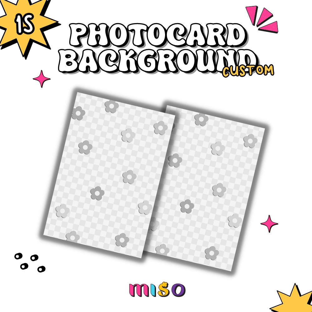 Custom Photocard Background 1 side Photocard Filler Background/ PC ...