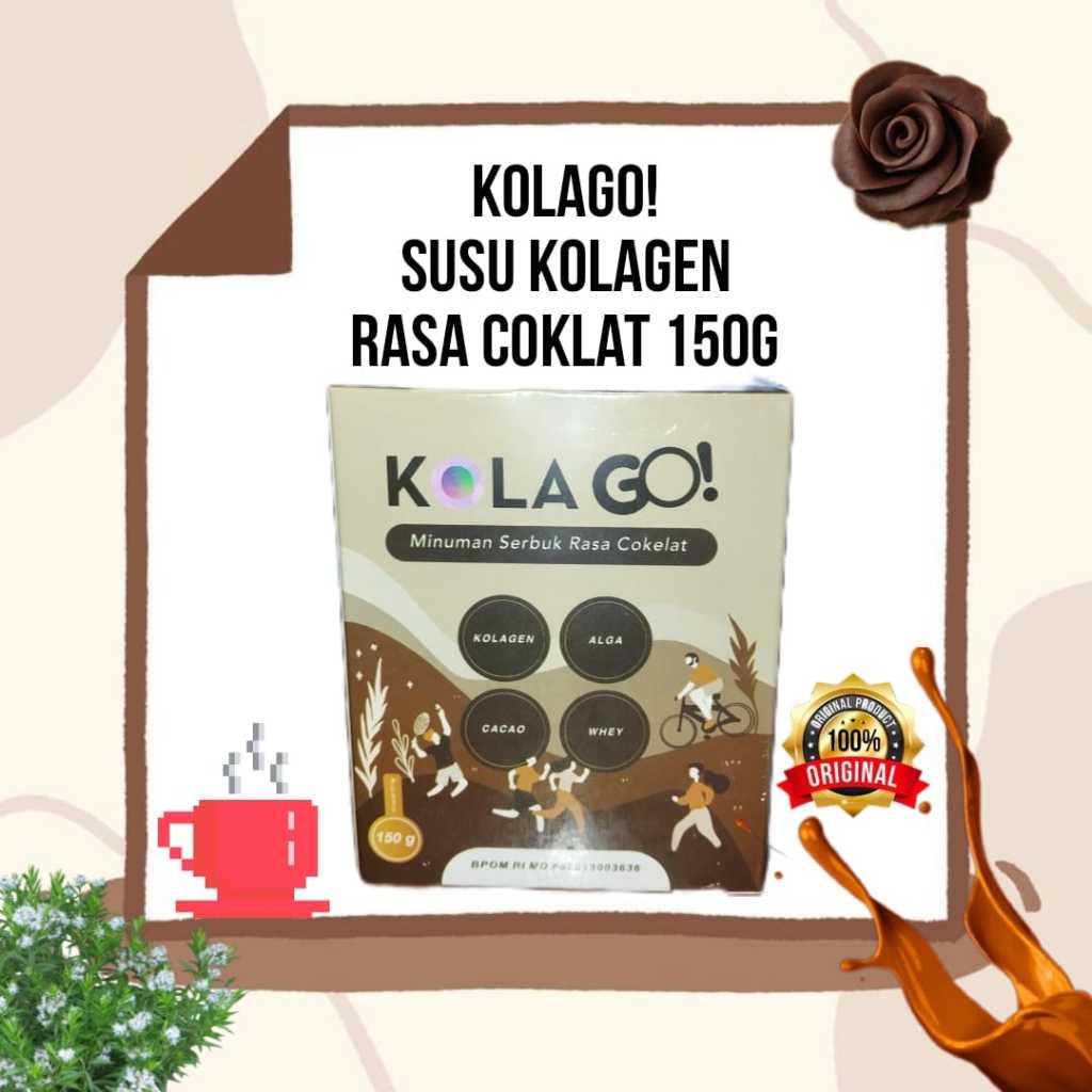 Kola Go! Original Collagen Nutrition Chocolate Flavor Joint Pain Bone ...