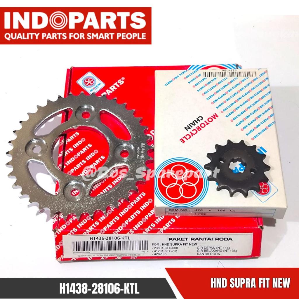 Gearset GEARSET GEAR GIR SET Chain SUPRA FIT NEW REVO 100 INDOPARTS