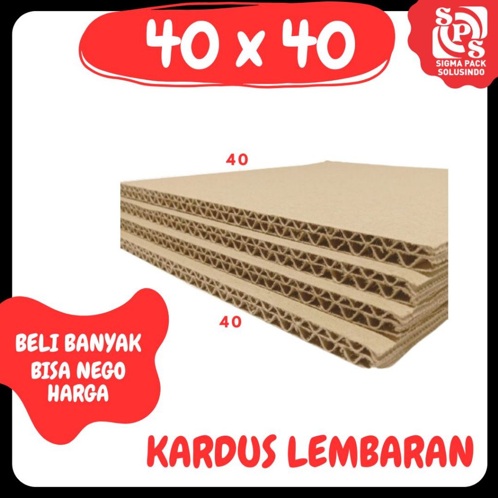 Sheet Sheet 40x40 / 40x30 / 40x20 / 40x10 Plain Cardboard Double Wall ...