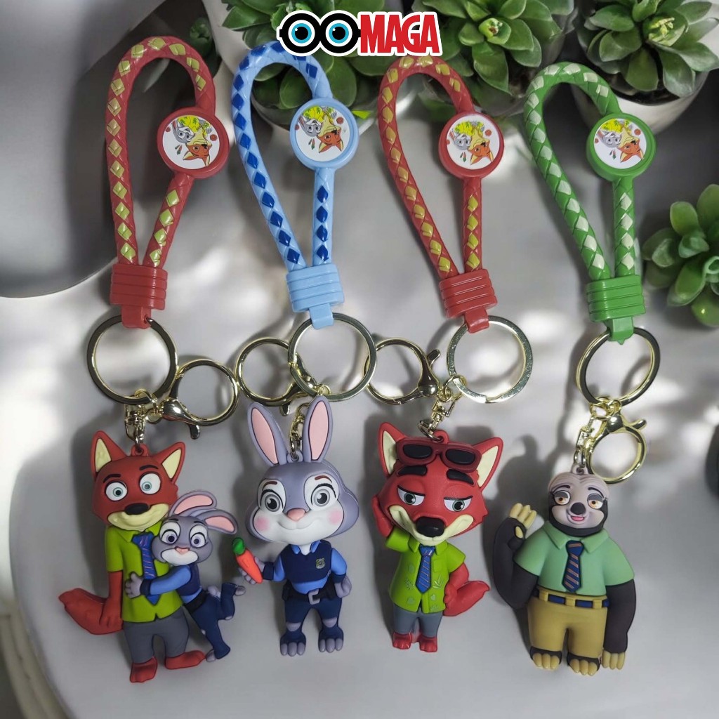 GANTUNGAN Zootopia Keychain / Zootopia Keychain - Disney 3D Keychain ...