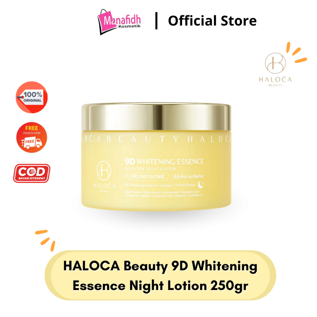 HALOCA Beauty HB Chromosome 9D Whitening Essence Booster Night Lotion ...