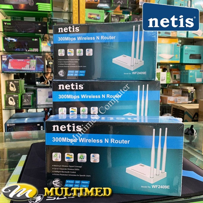 NETIS WF2409E 300Mbps Smart Wireless Router – 3 Antennas | Shopee ...