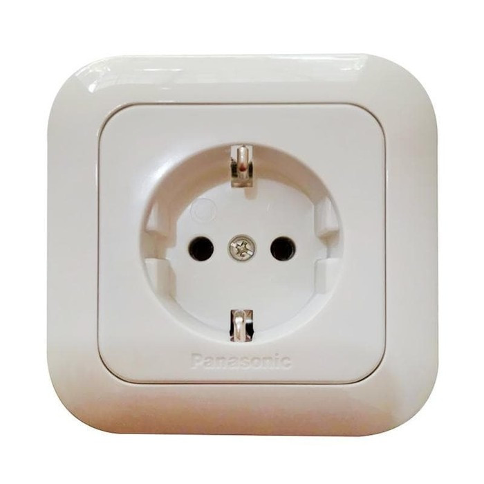 PUTIH Panasonic White Socket Non CP Electrical Plug Socket | Shopee ...