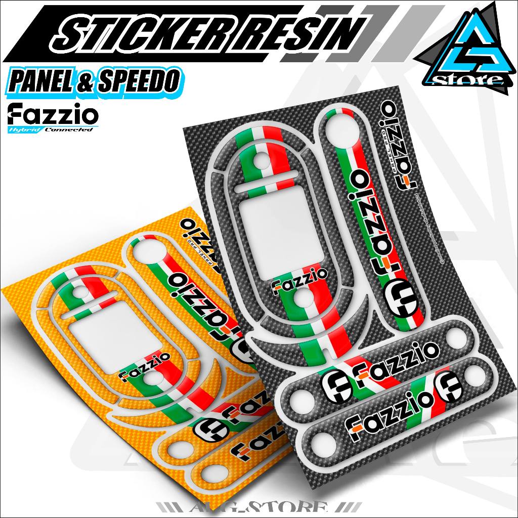 PANEL.6/ FAZZIO FRONT PANEL STICKER FAZZIO 125 SPEEDOMETER PANEL/ RESIN ...