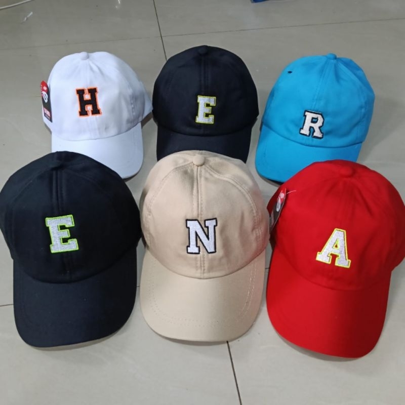 AZ Children's Initial Embroidered Baseball Cap Custom Children's ...