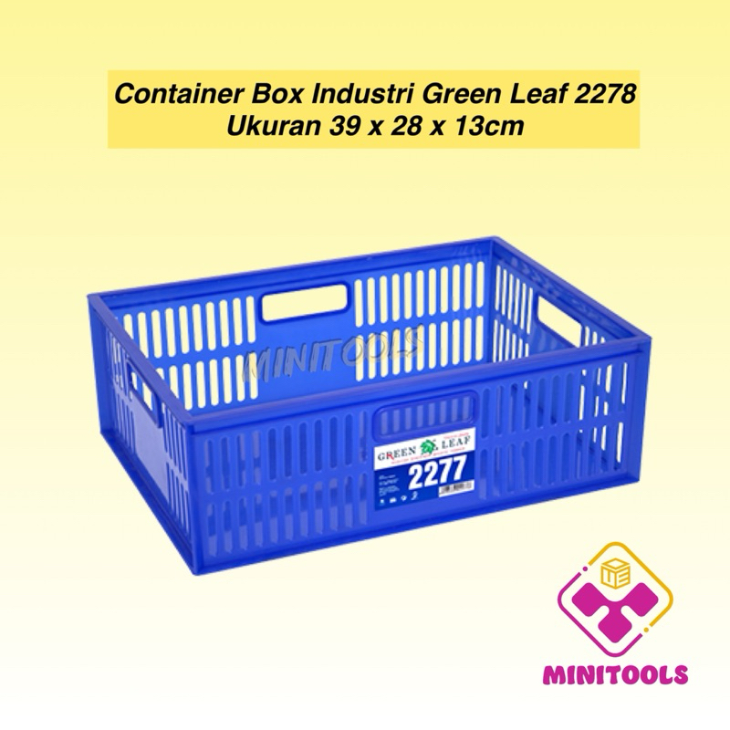 Green Leaf 2277 Industrial Container Box Perforated Container Basket ...