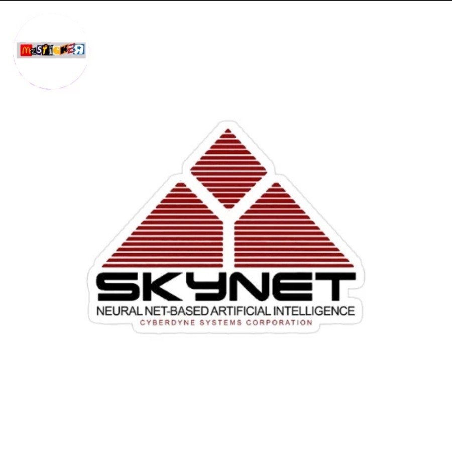SKYNET sticker Cyberdine Systems Corporate diecut logo terminator film ...