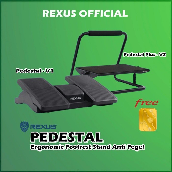Rexus Pedestal Plus 02 Ergonomic Footrest Stand | Shopee Philippines