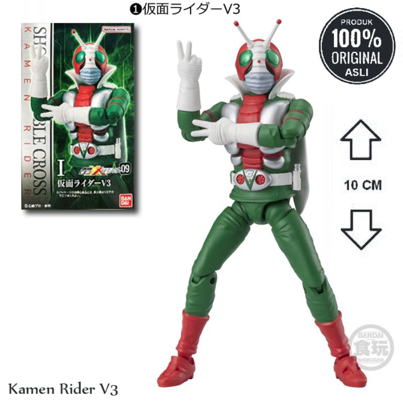 Mini SHF/SHODO XX - VOL.9 - KAMEN RIDER V3 - ORI BANDAI | Shopee ...