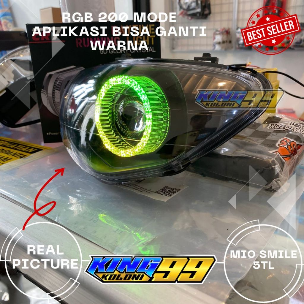 Mio sporty matrix 3 inch shroud RGB full set of reflectors | Shopee ...