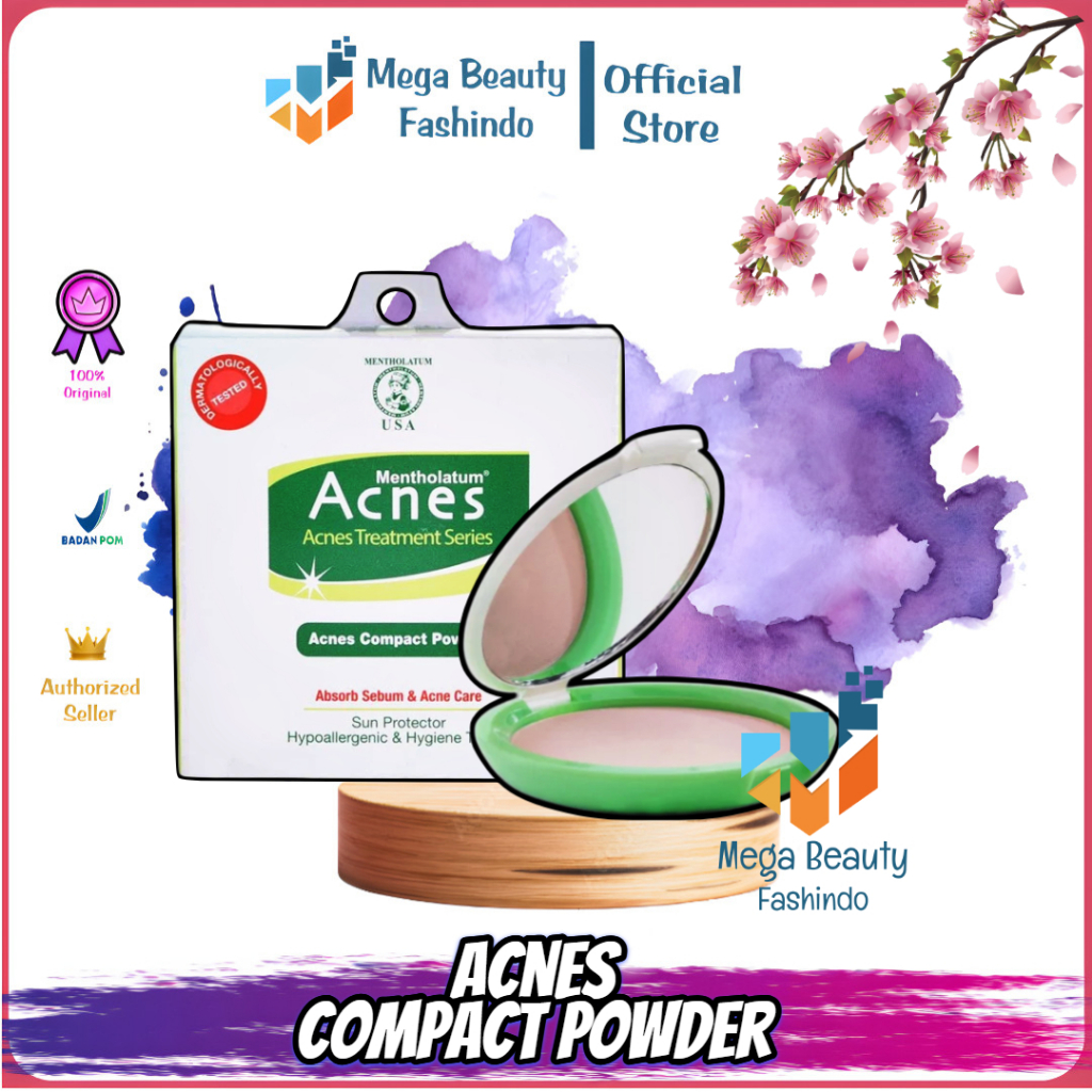 Acnes Compact Powder | 14gr (Helps reduce redness in the skin from acne ...