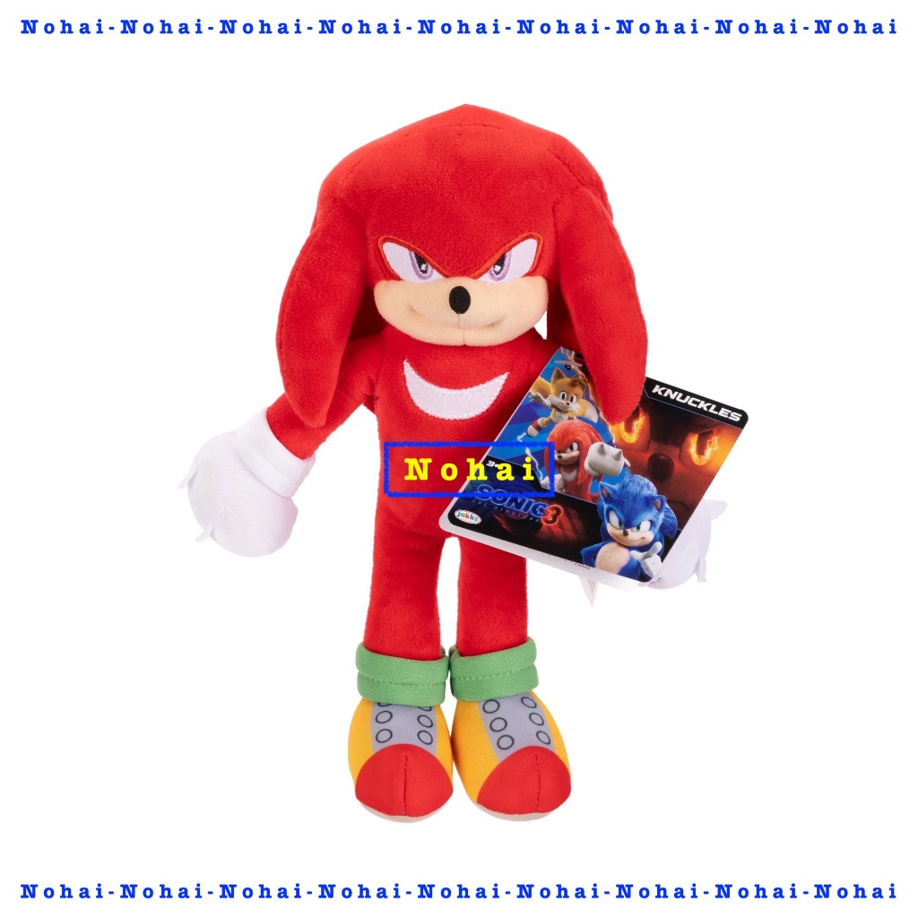 Sonic The Hedgehog 3 Movie Knuckles Ultra Soft Plush 9 Inch | Shopee ...
