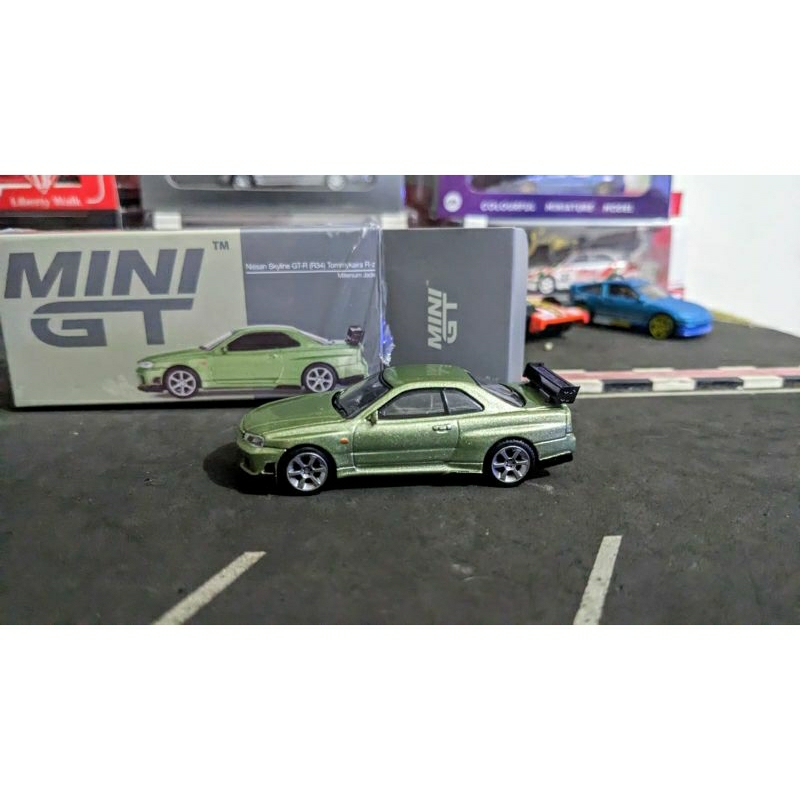 Diecast Mini GT Nissan Skyline GTR R34 Tommy Kaira Rz Millennium Jade ...