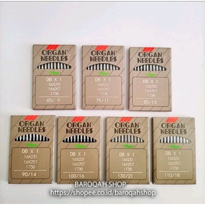 MESIN Organ Needle FStroong DBx1/DB x 1 Sewing Needle 1 Needle For