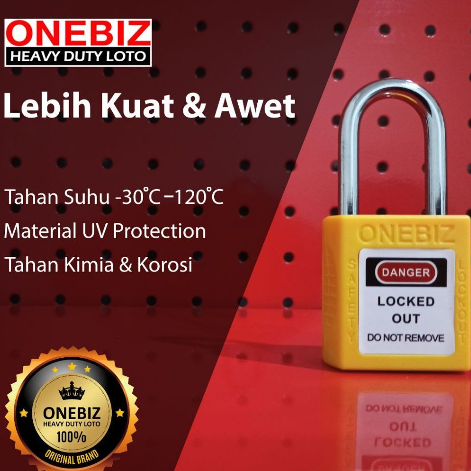 Lototo (Lockout Tagout Tryout) Padlock Yellow Padlock Safety LOTO ...
