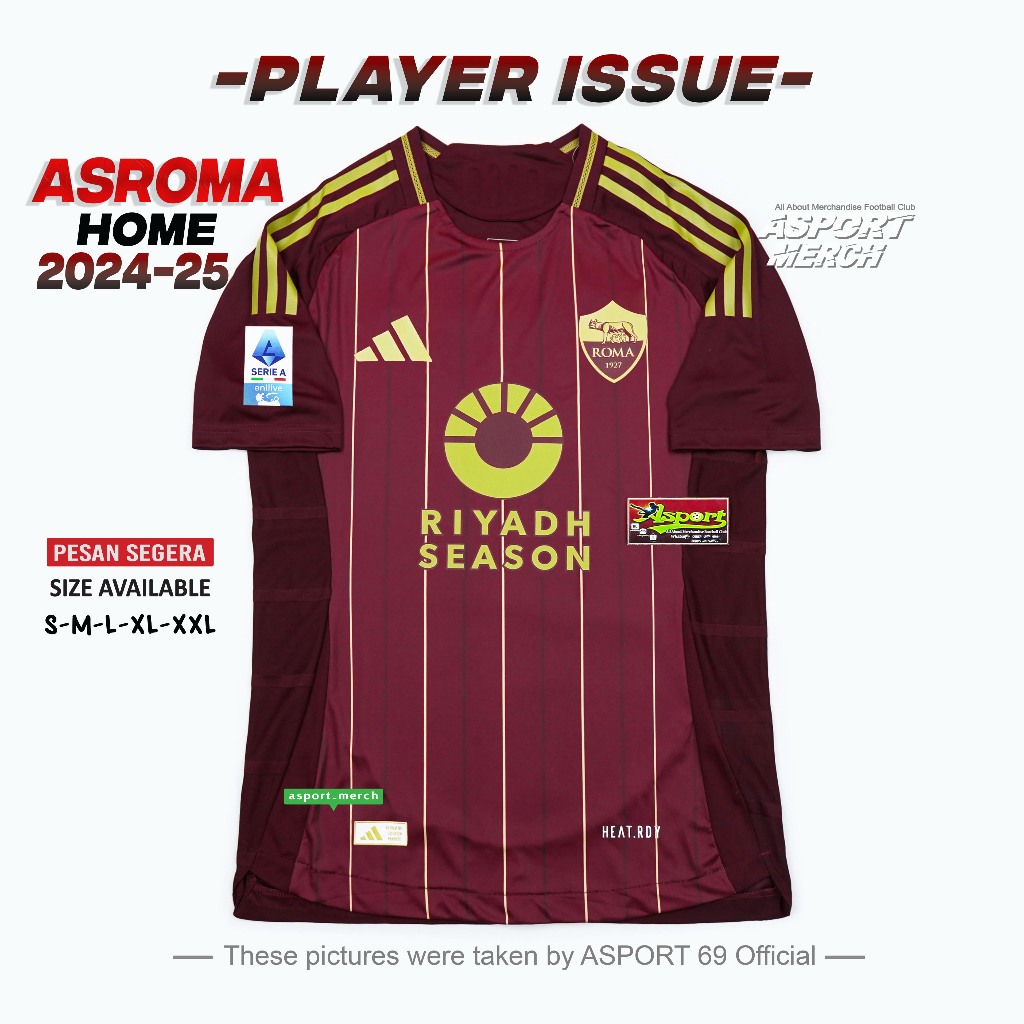Player ISSUE JERSEY Football ROM4 HOME 2024 2025 PLAYER ISSUE Tops