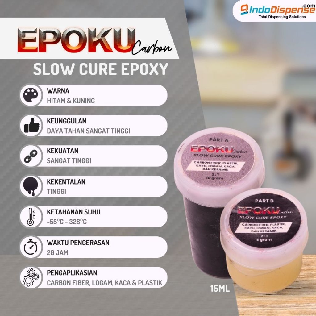 KAYU Epoku CARBON Glue Epoxy Dry Slowly Super Strong Glue Iron Wood