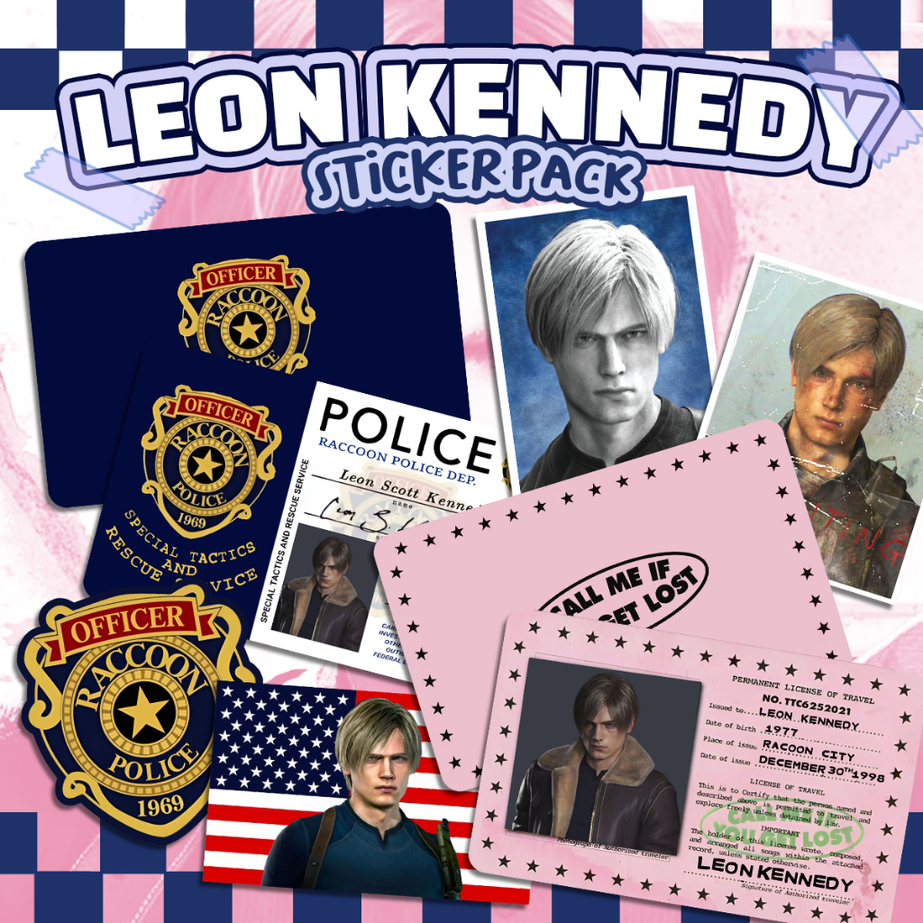 Leon KENDY resident evil sticker pack | Shopee Philippines