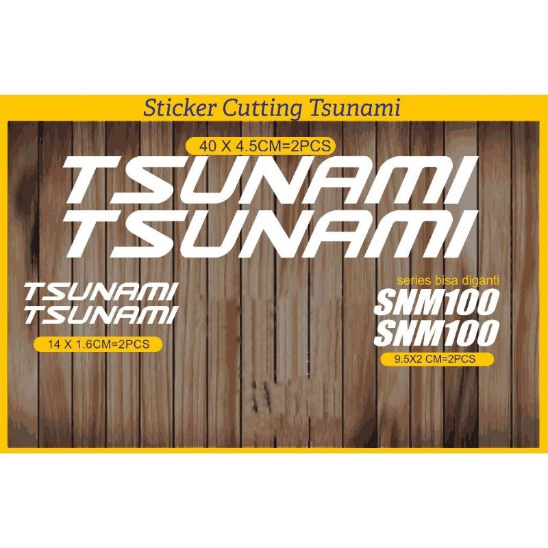 Sunami Tsunami SNM 100 Fixie Bike Cutting Sticker | Shopee Philippines