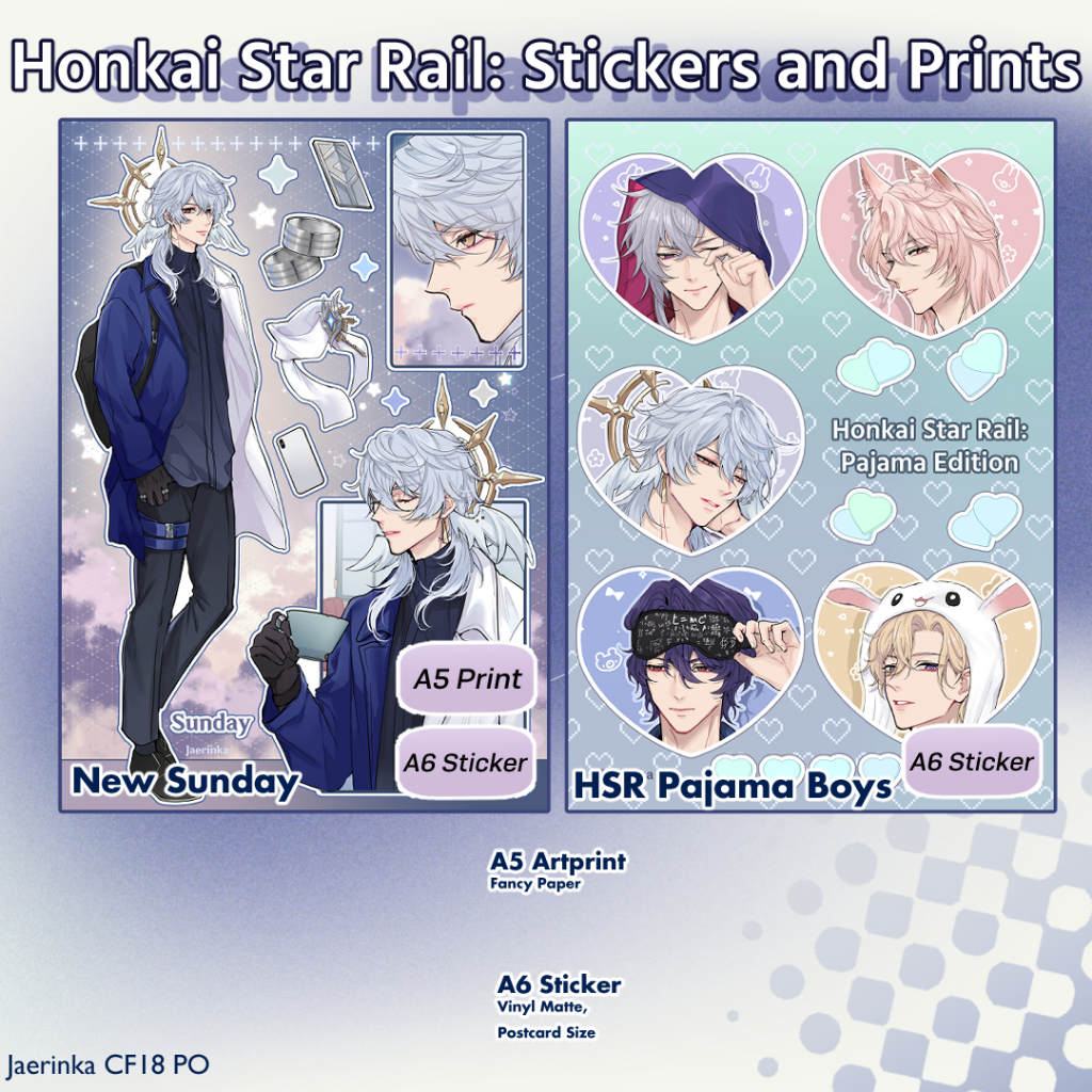 Honkai Star Rail Sticker Artprint Sunday | Shopee Philippines