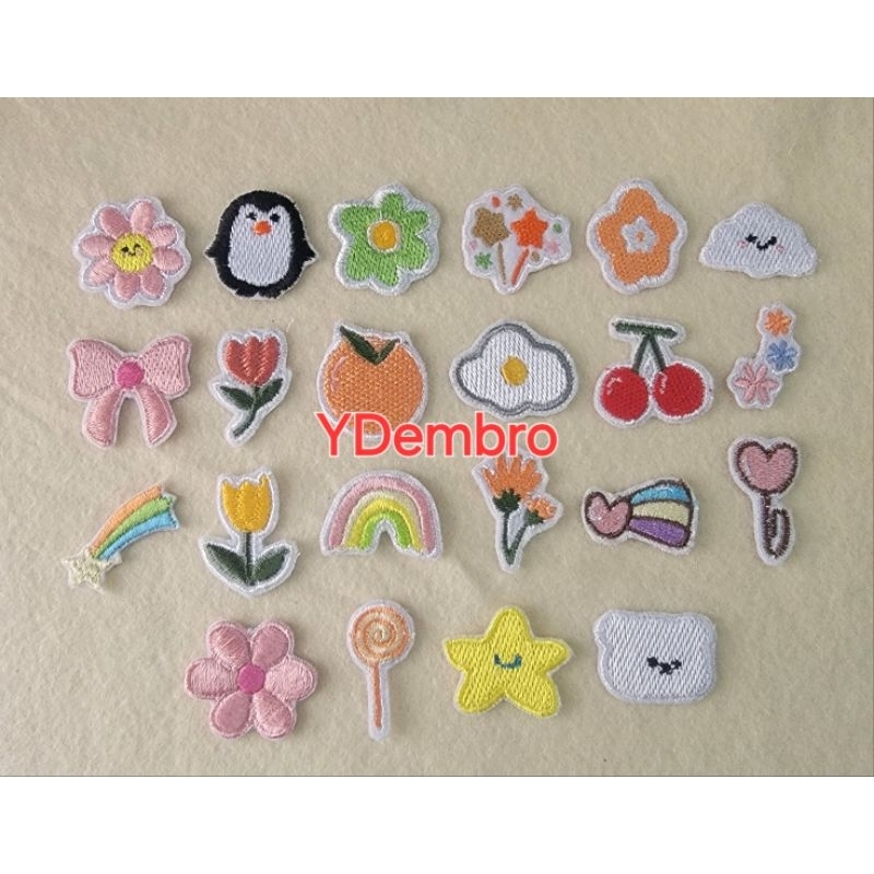 3cm Small Embroidered Patch According to Picture | Shopee Philippines