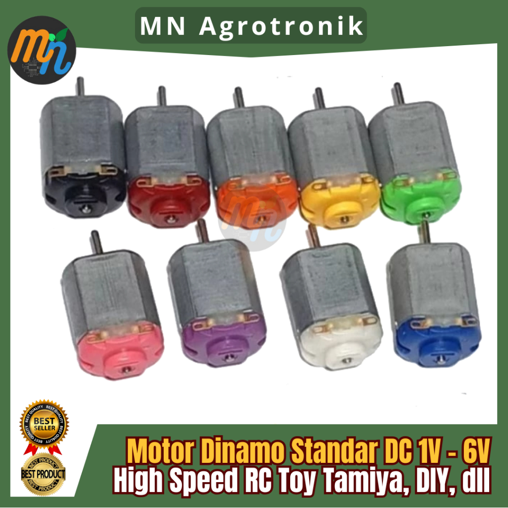 Standard Dynamo Motor DC 1V - 6V High Speed RC Toy Tamiya DIY Water ...