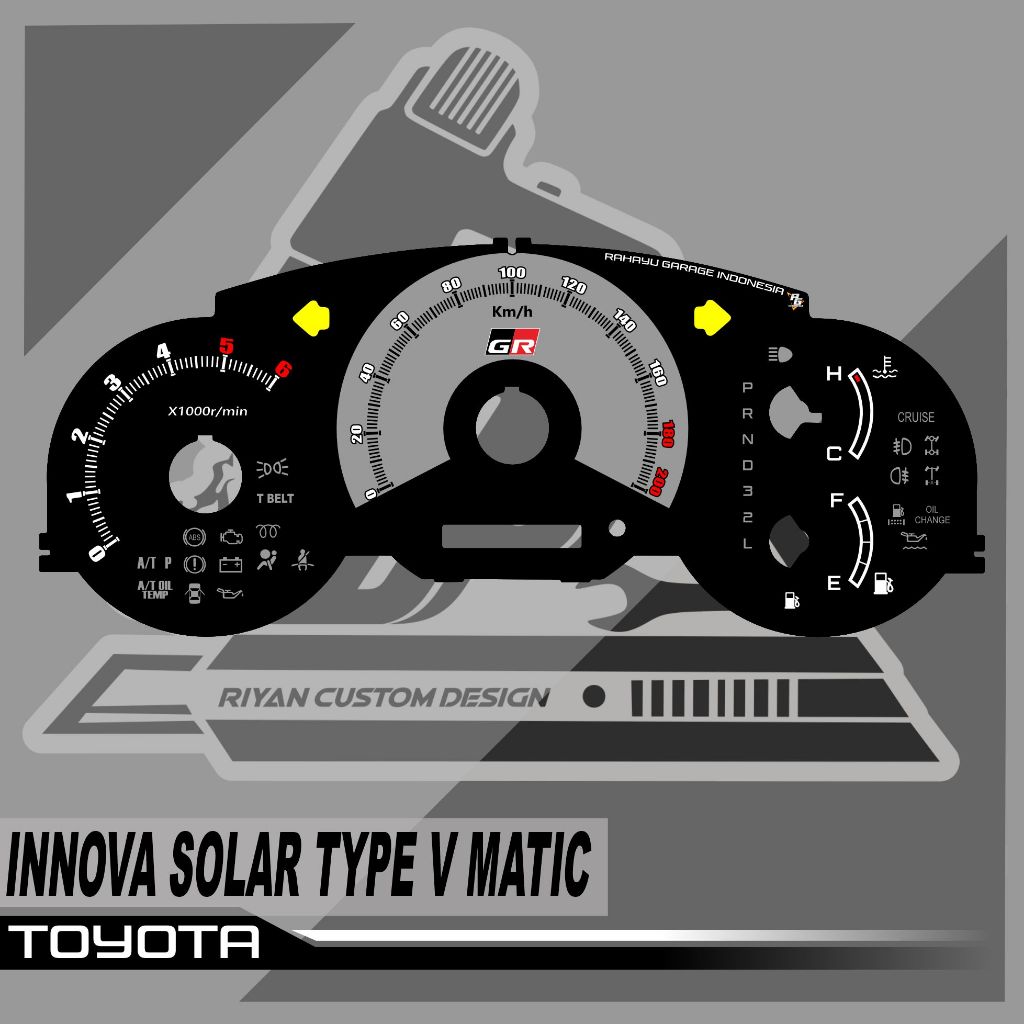 Custom INNOVA OLD SOLAR TYPE V MATIC SPEEDOMETER BOARD | Shopee Philippines