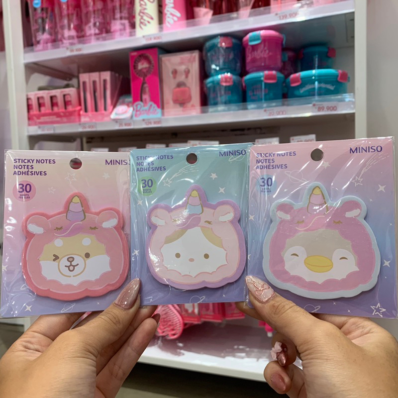 Miniso Mini Family Unicorn Series Sticky Notes (30 Sheets) | Shopee ...