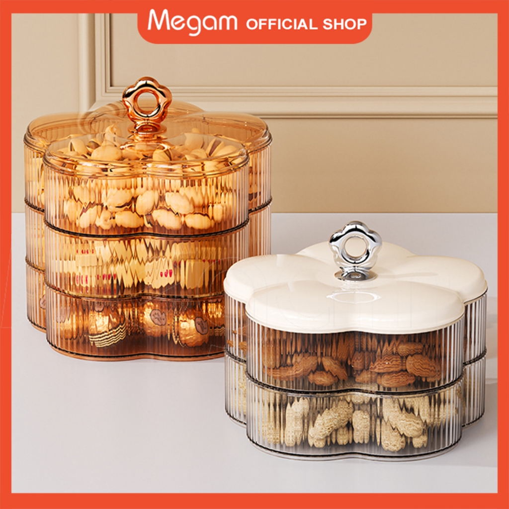 Megam Hari Raya Snack Jar Acrylic Food Container Multipurpose Dry Cake ...
