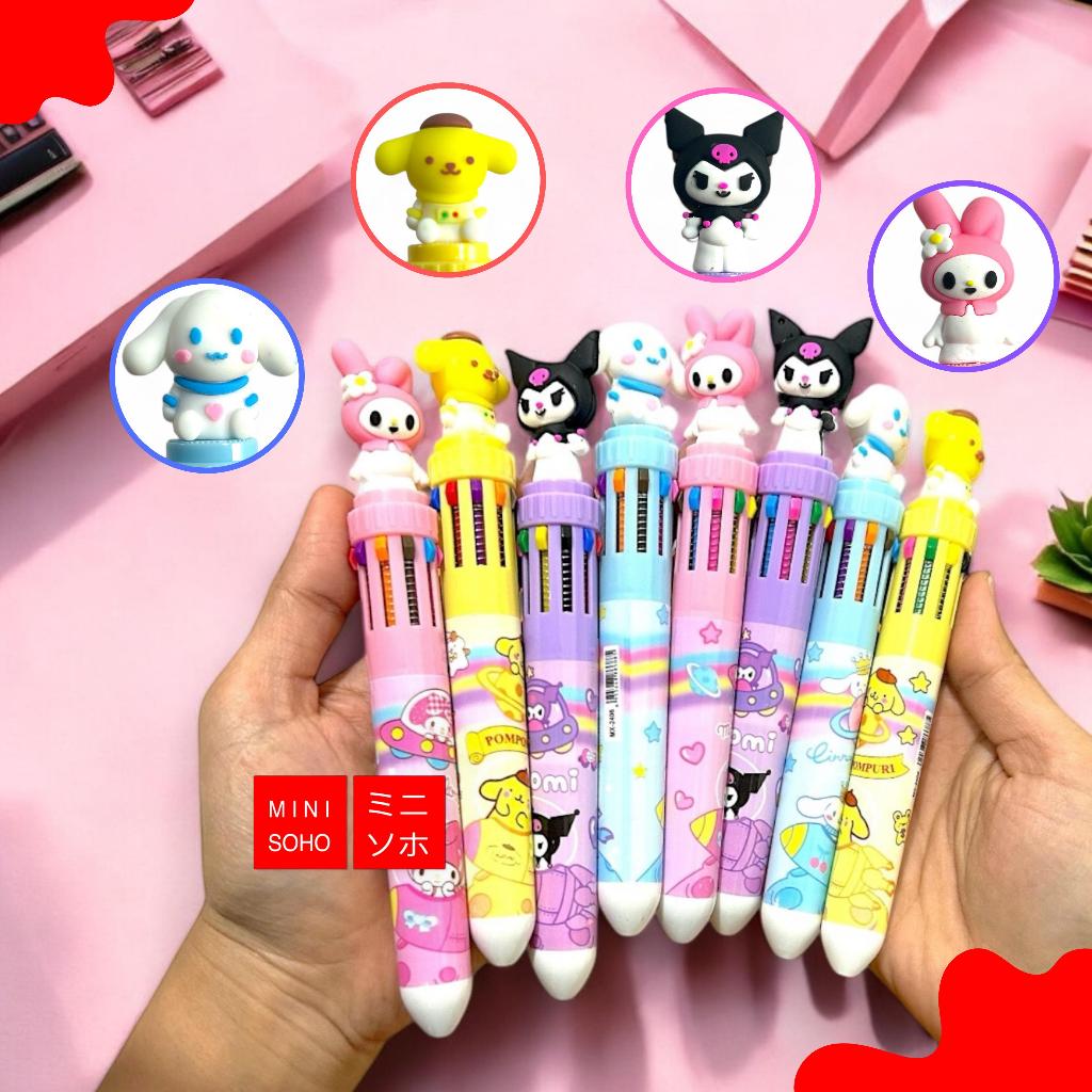 Mechanical Pen 10 Colors Cute Pen 3D DOLL Sanrio Edition Gel Pen ...