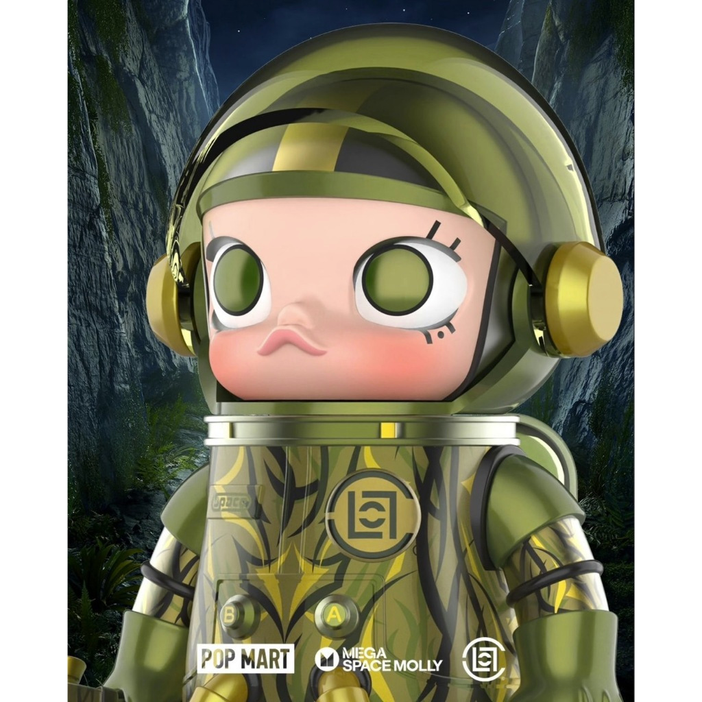 Pop Mart Popmart Mega Space Molly Plot 100% Olive Alienegra BLISTER ...