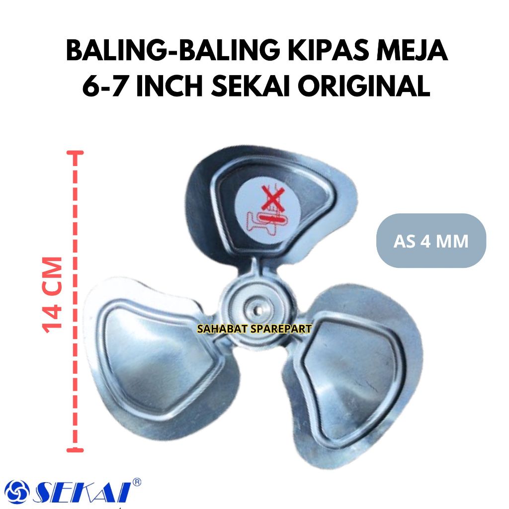 Table FAN PROPELLER 6-7 INCH AS 4 MM SEKAI ORIGINAL | Shopee Philippines