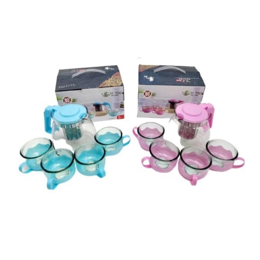 Tea Pot Set Color Without Strainer - Tea Mug Glass - Tea Pot Color and ...