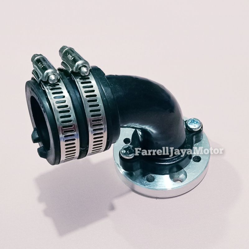 HITAM Intake Manifold Black Manipul + Round Rotary For Carburetor ...