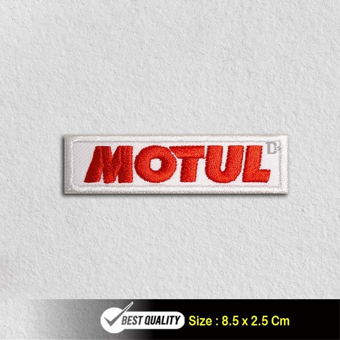 MOTUL Embroidered Patch – Sew / Iron On – Motorsports Racing Motor Oil – Royal Garment