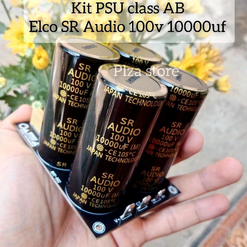 Psu contains 4 elco 100v 10000uf SR AUDIO original PSU class AB 4 elko ...