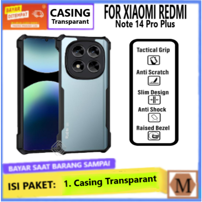 Xiaomi Redmi Note 14 Pro Plus Case Transparent SoftCase Clear ...