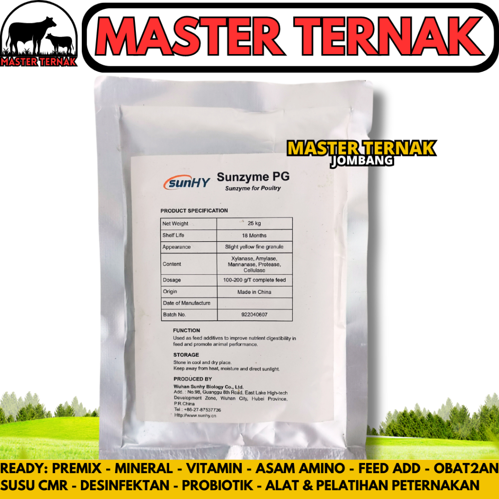 Sunzyme PG 100 GRAM - Feed Mix Enzymes - Enzymes for Poultry Chickens ...