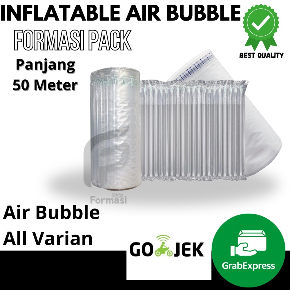 Inflatable Air Bubble Cushion Wrap FoAir / Thick Wind Bubble Wrap Roll