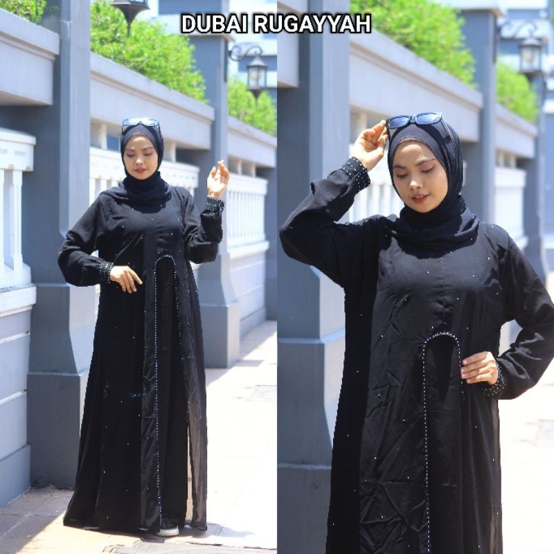 Free shipping black abaya wholesale center dubai rugayyah rugayah ...